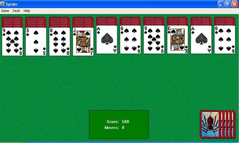 Игра Пасьянс Паук Windows старой версии: играть онлайн, бесплатно