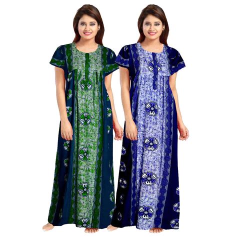 Buy TRENDY FAB Women Rayon Long Dress (Multicolour, Free Size) Combo ...