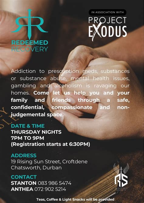 Addiction & Life Recovery Night ! , Croftdene, Chatsworth, 26 September ...