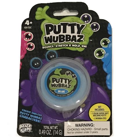 Buy Alley Oop Putty Wubbaz Soft Blue Super Includes Wubba-Eyes For ...