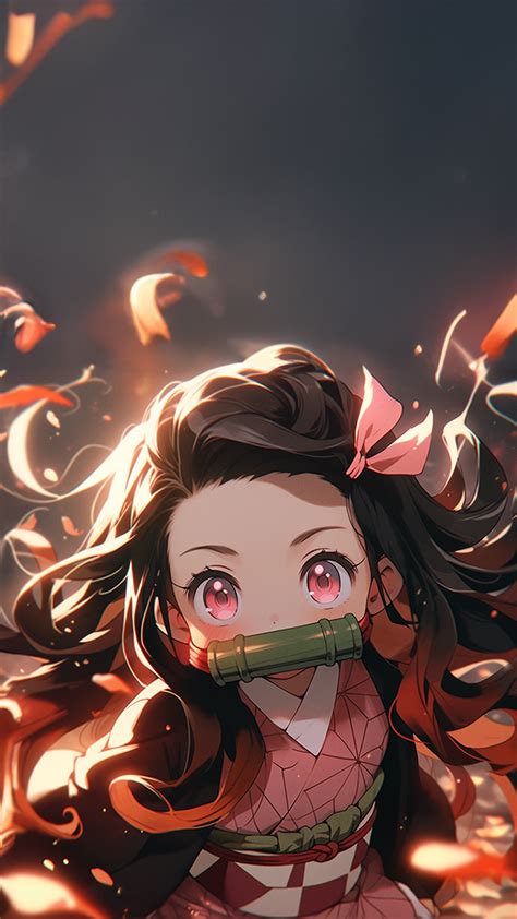 Demon Slayer Nezuko Kamado Wallpaper 4K | Chibi, Pertunjukan anime ...