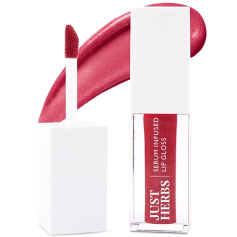 Just Herbs Serum Infused Lip Gloss for Women, Lighweight Non-Sticky ...