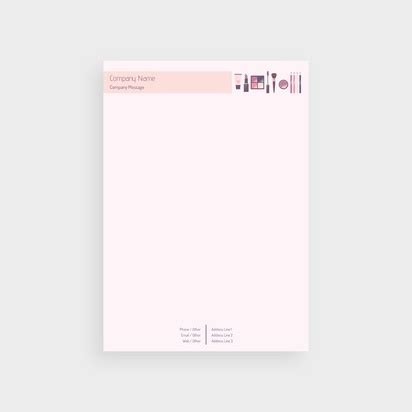 Cosmetics & Perfume Letterheads Templates & Designs | Vistaprint
