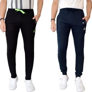 Kundan Solid Men Black, Dark Blue Track Pants - Buy Kundan Solid Men ...