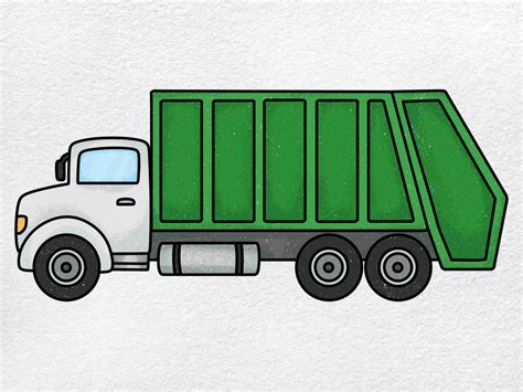 Garbage Truck Drawing