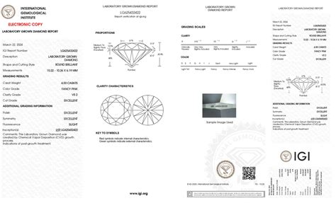 IGI Certified 4.00 CT Round Cut Fancy Pink Lab Grown Diamond - VS2 Cla ...