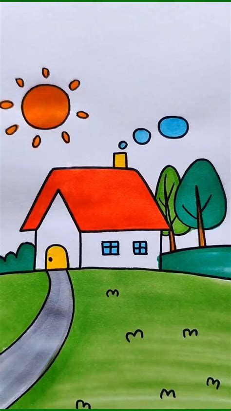 Image result for Step by Step Drawing Houses