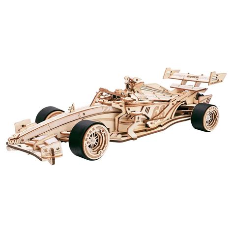 F1 Racing Car Model Kit - Build Your Own 3D Wooden Racer