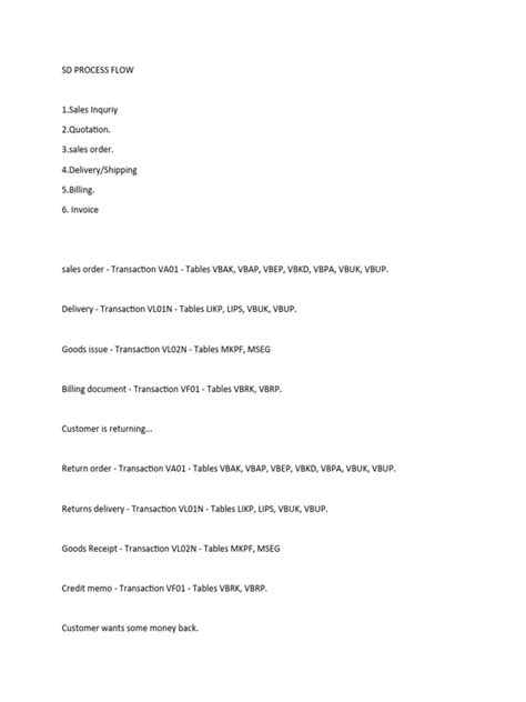 Image result for SAP SD Process Flow Diagram