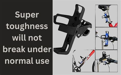 FCC Racing Adjustable Bike Bicycle Water Bottle Cage Holder Rack (Black ...