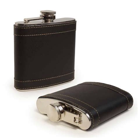 Buy PIA INTERNATIONAL® 7oz Leatherette 200 ml Hip Flask Online at Low ...