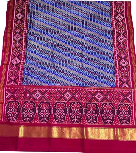 Shop the Multicolor Handloom Semi Patan Patola Pure Silk Saree