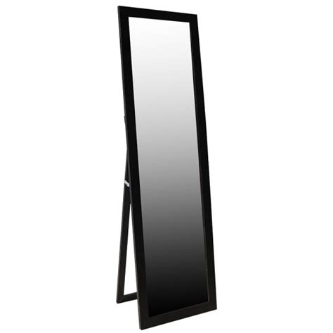 Buy Easel Back Full Length Mirror with MDF Frame, Black Online at ...