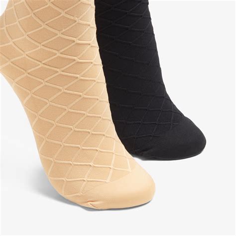 Womens Textured Trouser Black/ Tan Socks | Clarks US