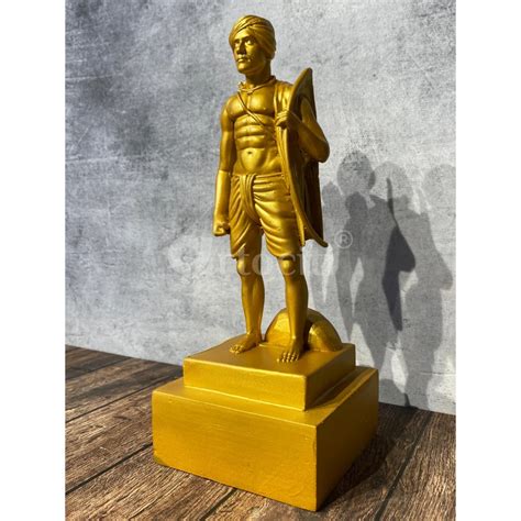 11X4 Inch Birsa Munda Warrior Sculpture Statue | Table Display
