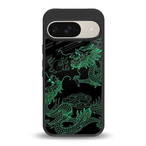 Dragons Green Phone Case for Google Pixel 9 | Glass Case – Boujee
