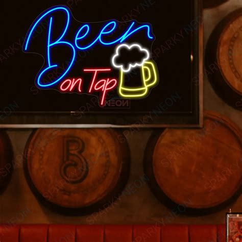 Buy Beer On Tap Neon Light Sign – Bright Bar or Pub Display