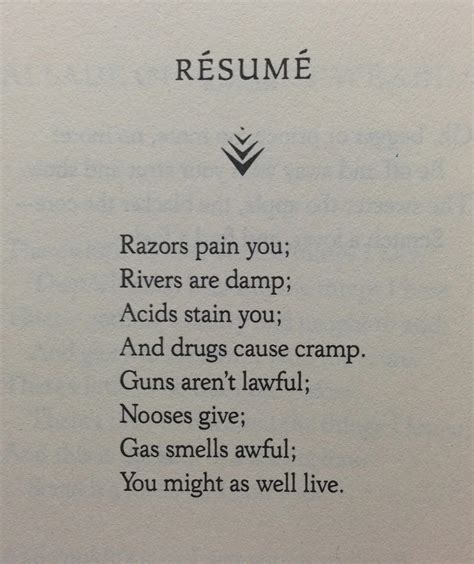 [POEM] Résumé by Dorothy Parker : r/Poetry