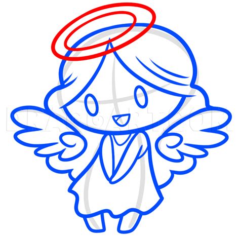 Drawing A Chibi Angel, Step by Step, Drawing Guide, by Dawn | dragoart ...