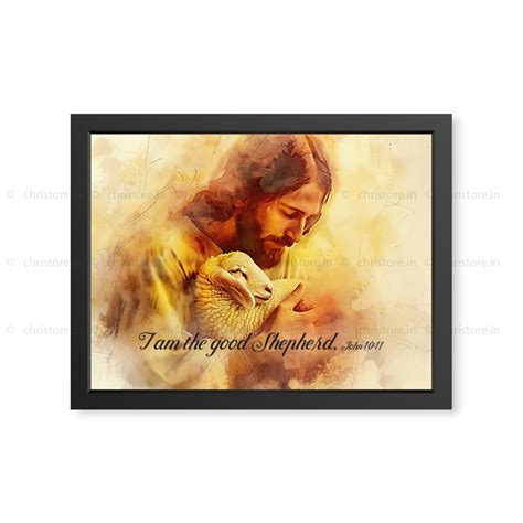 I Am The Good Shepherd - John 10:11 Scripture Wall Frame | Christian ...