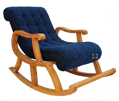 Aisha Craft House Wooden Rocking Chair/arm Chair/Wooden Rolling Chair ...