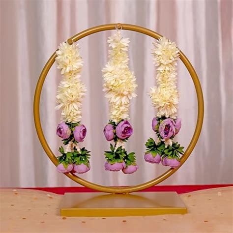 Incrafts Iron Backdrop Stand Frame for Pooja Decorations - 17In | Home ...