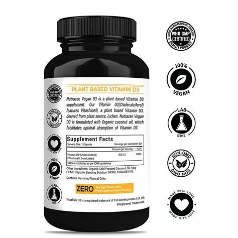 Buy NUTRAZEE VEGAN VITAMIN D3 SUPPLEMENT PLANT BASED, LIQUID FILLED ...