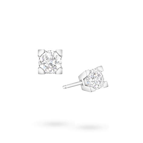 Boucles d'oreilles en diamant HW Logo | Harry Winston