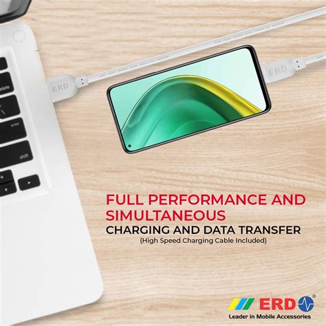 ERD: 5V 3A USB Adapter With Type-C USB Cable (Fast Mobile Charger)