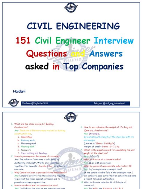 Civil Engineering Basic Interview Questions P1 的图像结果