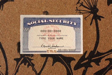 SSN Card Template - EDIT SSC