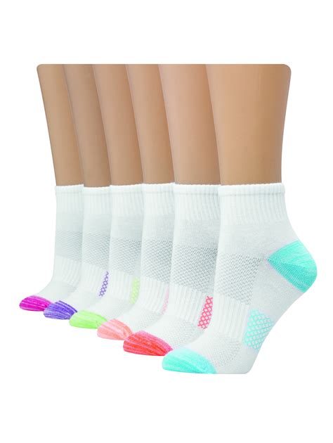 Hanes - Hanes Women's Comfort Cool Lightweight Ankle Socks 6 pack ...