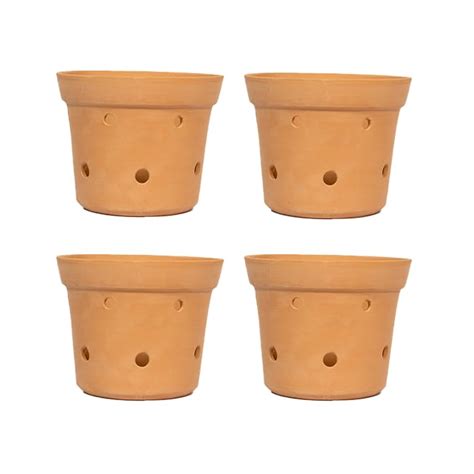 Village Decor Hnadmade Terracotta Orchid Pot|Indoor and Outdoor pots ...