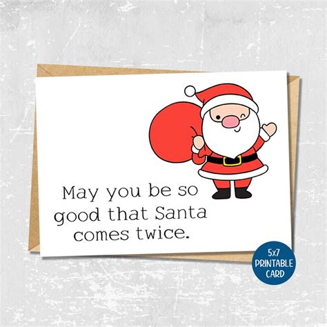 Funny Christmas Cards, Printable Adult Christmas Card, Funny Holiday ...