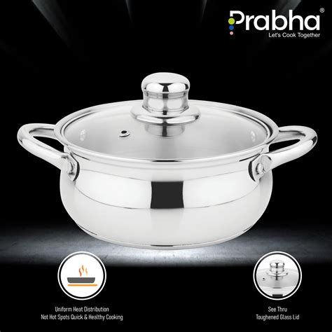 Grace Ib Belly Pot With Lid 14cm, 16cm, 18cm, 20cm, 22cm | Prabhasteel