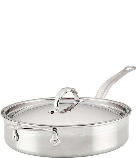 Hestan Professional Clad Stainless Steel TITUM Nonstick Saute Pan with ...