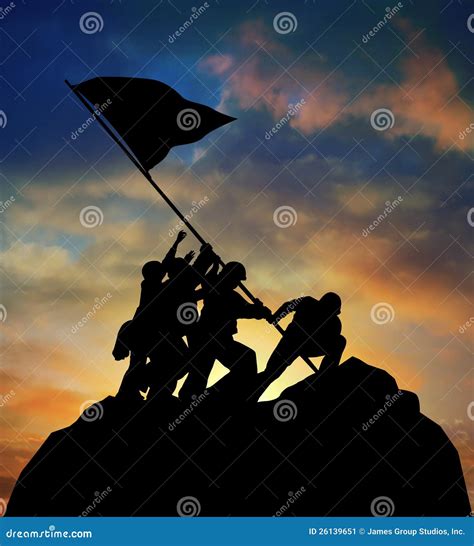 Raising The Flag Royalty-Free Stock Photo | CartoonDealer.com #26139651