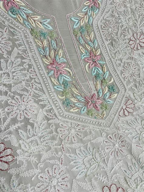 Blue Akshiti Viscose Mukaish Un-stitched Suit with Dupatta