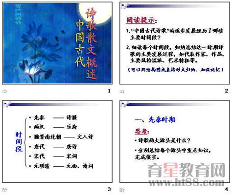 中国古代诗歌散文概述ppt 人教课标版