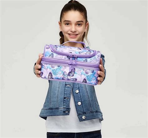 Smiggle Mirage Collection Lunchbag Double Decker Purple 4Y+