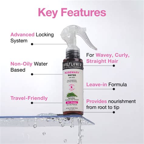 Buy Soulflower Rosemary Water Hair Serum Spray For Frizz Control, Hair ...