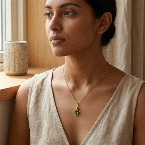 Mini-me Crystal pendant-18Kt Gold Vermeil – silvilus