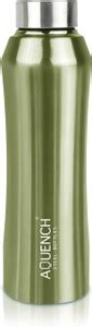 AQUENCH Rush 1L Stainless Steel Metallic Green Coloured Water Bottles ...