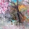 Cherry Garden Painting by Elena Ivanova | Saatchi Art