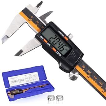Spurtar Digital Caliper Stainless Steel 0-6 Inch/150mm Electronic ...