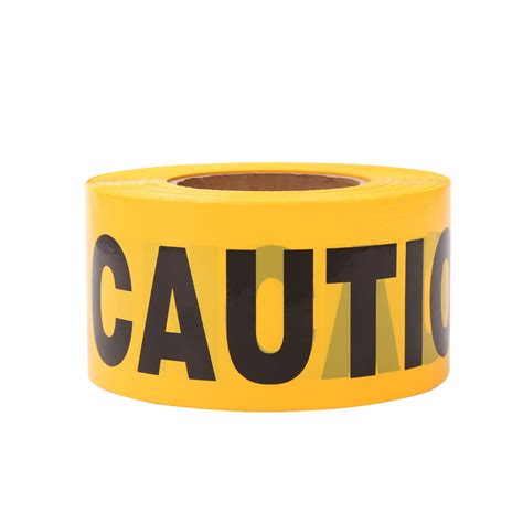 TopSoon Yellow Caution Tape Roll 3-Inch by 1000-Feet Non-Adhesive ...