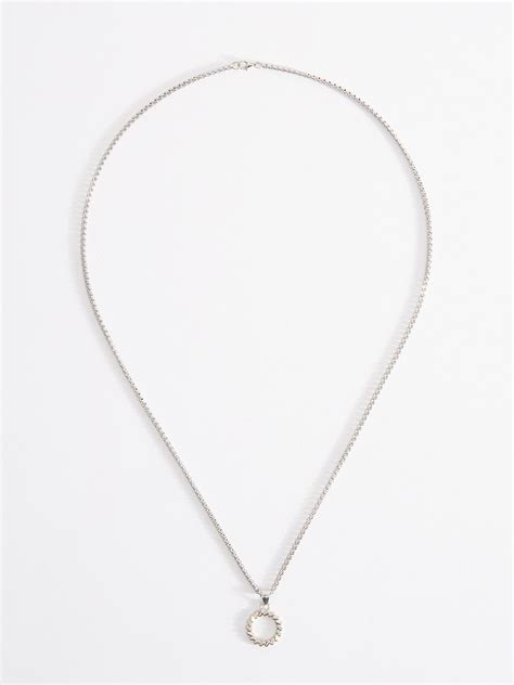 Shop Lostir circular pendant with chain and lobster clasp closure ...
