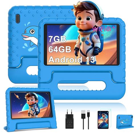 AOCWEI Android 13 Kids Tablet, 7 Inch Tablet | 7GB RAM 64GB ROM ...