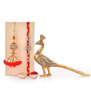 CraftVatika Rakhi Combo for Brother and Bhabhi - Rakhi Set of 2 for ...