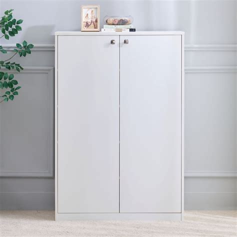 Buy Helios Reynan NXT 15 Pairs Shoe Cabinet - White from Helios by Home ...